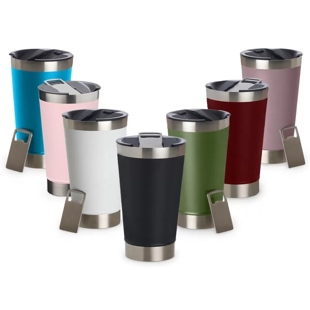 Copo térmico 500 ml com abridor